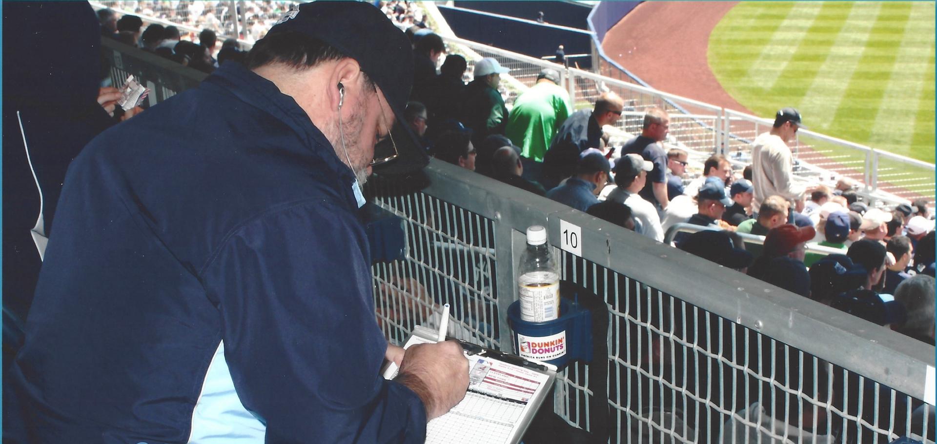 Dick Devans at Yankee Stadium