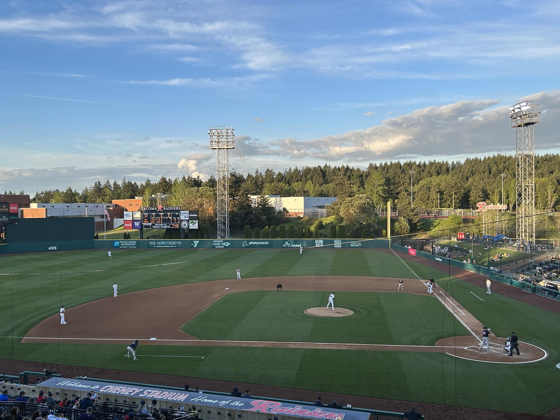 View from the Rainiers' press box