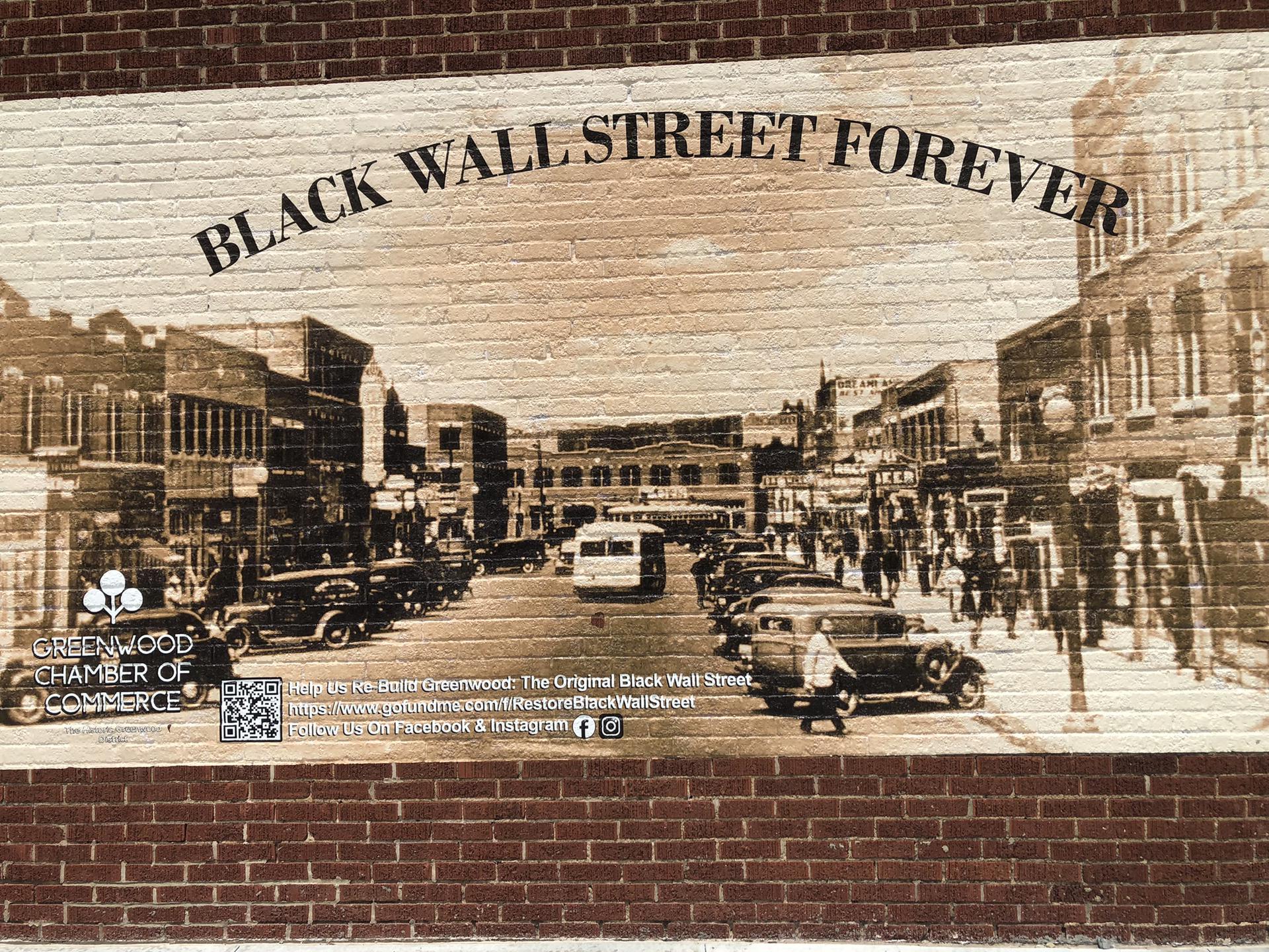 Black Wall Street mural