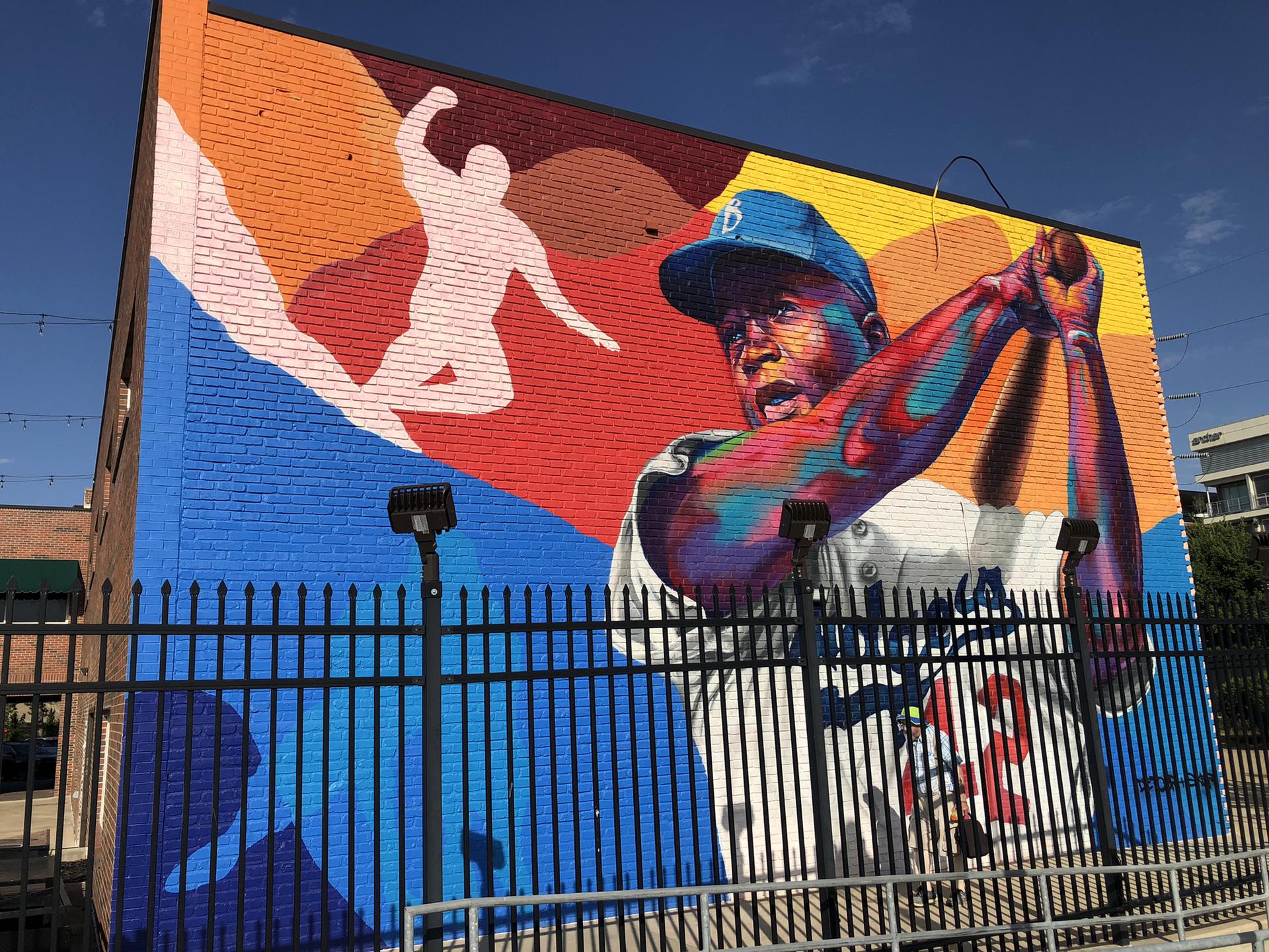Tulsa's Jackie Robinson mural